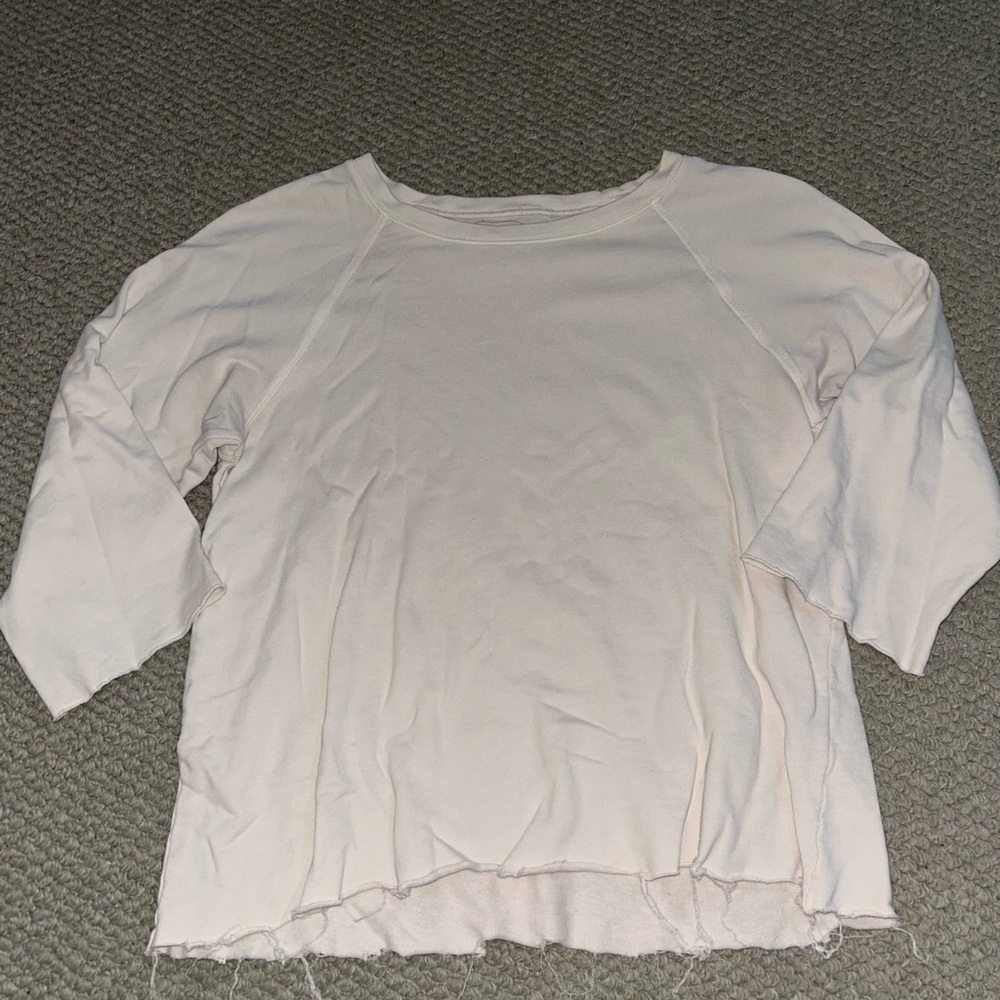 Raquel Allegra distressed sweatshirt top